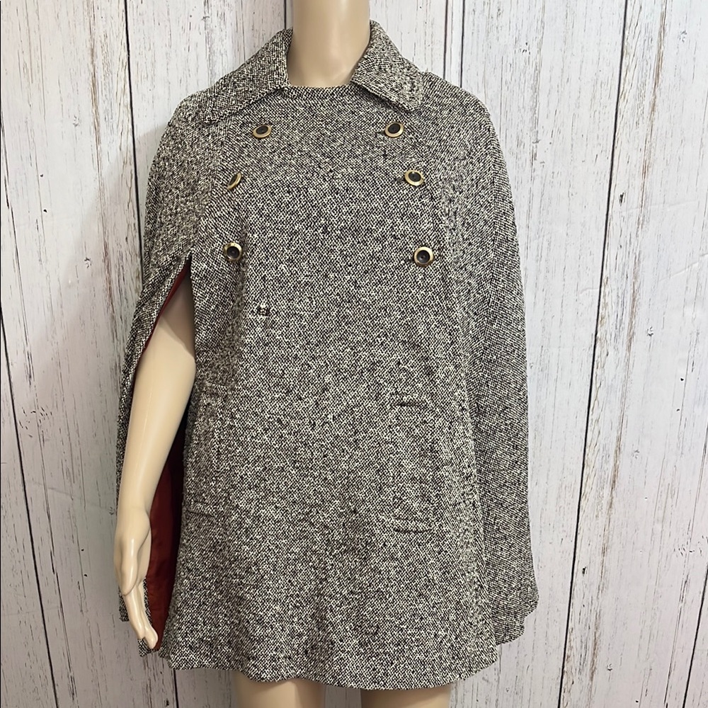 Vintage Colony Shoppe San Francisco Tweed Women's Tweed Cape